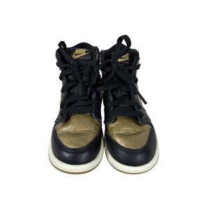 Nike Toddler Air Jordan 1 AJ1 Retro High OG Black/Gold Shoes FD1413-071 Sz 9C
